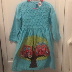 Smocked girls cotton kids dress